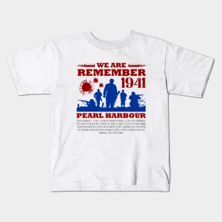 REMEMBER PEARL WAR Kids T-Shirt